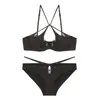 Nuevo Encaje Francés Pecho Pequeño Satén Francés Lencería Sexy Conjunto de Sujetador con Tirantes Cruzados Lencería de Encaje para Mujer
