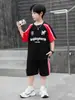 Conjunto de Verano para Niños 2026 Estilo Nuevo Casual Delgado de Manga Corta Conjunto de Dos Piezas para Niños Mayores, Ropa de Verano Elegante para Niños