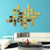 Ventas Directas de Fábrica Transfronterizo Espejo Acrílico Tridimensional Pegatinas de Pared Sala de Estar Escaleras Pared de Fondo Autoadhesivo Espejo Decorativo Creativo