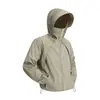Roupa Leve de Seda de Gelo com Proteção Solar para Homens, Jaqueta Fresca de Secagem Rápida para o Verão ao Ar Livre, Jaqueta com Capuz Respirável para Casais para Ciclismo