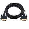 Cabo DVI de couro preto 1,5 m 24+1 dvi para DVI linha de conexão de sinal dvi cabo de dados HD para computador