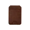 Soporte para Teléfono Móvil Magsafe Soporte de Tarjeta Magnético Soporte Ajustable Almacenamiento Conveniente Soporte de Tarjeta de Cuero con Patrón de Vaca Venta al por Mayor