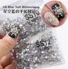 Flats Manicure Redondo Fundo Plano Cristal de Vidro Diamante Leque Rei Joias de Unha Diamante DIY Diamante Colorido 1440 Peças Atacado