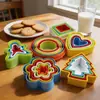 Molde para Hornear Juego de 5-6 Piezas Molde de Plástico para Galletas Pastel Musiquan Galletas de Verduras Troquel de Flor de Ciruelo