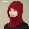 Gorro de Invierno para Mujeres Mayores con Protección para las Orejas, Gorro de Lana Tejido Cálido con Forro de Polar para Mamá, Gorro sin Visera para Abuela