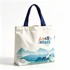 Bolsa de Hombro Directa de Fábrica Bolso de Mano de Lona Personalizado Estampado de LOGOTIPO Regalos Corporativos Bolsa Publicitaria Personalización de Lotes Pequeños