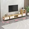 Mesa de Centro Combinación Gabinete de TV Extensible De Pie Madera Maciza Hogar Apartamento Pequeño Sala de Estar Moderna Simple Patas de Madera Maciza Gabinete de TV