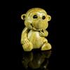 Sândalo DIY Esculpido Desenho Animado Macaquinho Fofo Novo Criativo Corrente de Celular/Chaveiro Pingente Acessório Pequeno