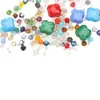 Contas Apontadas de Trevo de Quatro Folhas, Pequenas Contas de Vidro, Corrente de Celular DIY, Acessórios para Pulseira, Contas Coloridas, Contas Espaçadoras, Kit de Materiais