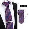 Corbata de Negocios a Rayas para Hombre Formal Profesional Roja Azul Atada a Mano Imitación Seda 7.5cm Stock Listo de Fábrica