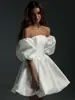 Vestido de Novia Ligero Estilo Francés, Satín, Juguetón y Lindo, sin Tirantes, Blanco, para Registro Civil, Compromiso, Vestido de Alta Gama para Figuras Pequeñas