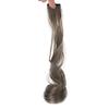 Pieza de Cabello de Color Peluca Colgando Oreja Cabello Simulación Decoloración Teñido Peluca Multicolor para Mujer Ola Grande Seda de Alta Temperatura Pantalla Roja Cabello Rojo