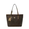 Bolso tote de mano de gran capacidad con bloques de color y monograma, nuevo de alta gama para mujer, transfronterizo 2026, bolso de hombro de moda con logo intercambiable