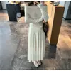 Nueva Falda Plisada de Punto Otoño 2026 para Mujer, Elegante y Versátil, de Cintura Alta, Adelgazante, Falda Plisada Línea A