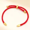 Pulsera de Cuerda Roja de Nylon Pulsera de Cuerda para Pareja Cuerda Tejida Hecho a Mano Accesorios de Joyería DIY Ajustable Producto Semi-terminado Venta al por Mayor