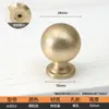 Manija Redonda de Agujero Único Dorada y Negra para Puerta de Gabinete Sólido Estilo Chino, Manija Esférica Minimalista Francesa para Gabinete, Armario, Cajón