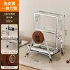 Estante para Tablas de Cortar Estilo Vintage, Soporte para Tabla de Cortar y Tapa de Olla, Estante Multifuncional de Acero Inoxidable con Drenaje para Encimera de Cocina Doméstica