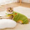Pantalones con tirantes de cuatro patas de vellón granulado para otoño e invierno, ropa cálida para mascotas, oso de peluche, perro pequeño, gatito y gato.