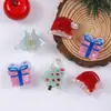 Serie Navideña Linda Transfronteriza Pinzas Planas Pequeñas, Cajas de Regalo de Árbol de Navidad, Gorros de Navidad, Pinzas para el Cabello, Accesorios para el Cabello de Fiesta Navideña