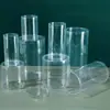 Cilindro de PVC em Estoque, Tubo Embalagem Blister Redondo Transparente, Cilindro de Plástico PET, Balde Plástico para Display de Brinquedos Atacado