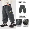 Calça Europeia Masculina de Inverno com Plus Veludo Calça de Moletom para Bebê Engrossada Menino 2026 Nova Roupa Infantil Calça Longa Infantil Roupas de Inverno