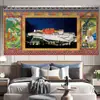 Palácio de Potala Xizang pano de fundo sala de estar fundo cabeceira pano decorativo quarto tapeçaria pintura pendurada Xizang pano pendurado superdimensionado