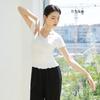 Roupas de Dança Moderna Roupas de Treinamento Top de Verão Feminino Roupas de Dança de Manga Curta Treinamento de Dança Clássica Chinesa Roupas Corporais