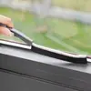Cepillo para limpieza de ranuras de baño, cepillo para grietas de baño y cocina, cepillo de limpieza multifunción para ranuras de ventanas, cepillo duro