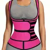 Chaleco de neopreno cruzado para mujer, ajustado, para la cintura, moldeador de cintura, chaleco sauna fitness, faja