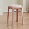 Taburete de Plástico Moderno Sencillo para Mudanza de Casa Espesor Grueso para el Hogar Apilable Duradero Redondo Alto