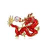 Broche Retrô de Desenho Animado com Formato de Dragão Voador Gotejando Óleo Acessórios de Pin de Joalheria para Casaco de Terno Personalizado Masculino Novo Estilo Transfronteiriço