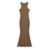 Otoño e invierno Nuevo europeo y americano chica caliente sexy vestido de cola de pez de hombro estrecho vestido midi S16521