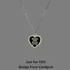 Ins Celebridad de Internet Collar Oso Amor Plata Corea Dongdaemun Oso Diversión Infantil Creativo Collar Amor Niña Suave
