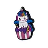 Nuevos dijes de zapato tipo zueco de unicornio de dibujos animados transfronterizos, decoraciones para zapatos, accesorios para zapatos, hebillas para zapatos, adornos para zapatos, componentes para zapatos
