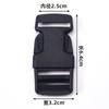 Hebilla de plástico para bolso, riñonera de seguridad, hebilla ajustable, accesorios para mochila escolar, hebilla de plástico negra para mochila.