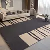 Alfombra Sencilla para Sala de Estar Resistente a la Suciedad Fácil de Cuidar Transfronteriza Antideslizante Cobertura Total Alfombra para Sofá y Mesa de Café Alfombra Avanzada de Terciopelo de Cristal