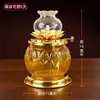 Lámpara de Ghee Líquido a Prueba de Viento Portalamparas Altar Budista Lámpara de Ofrenda Lámpara de Larga Duración Hogar Lámpara de Ofrenda a Guanyin Lámpara de Aceite Regulable
