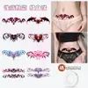 Pegatinas de Tatuaje de Súcubo para Mujeres, Impermeables, de Larga Duración, Coloridas, de Alta Gama, Cintura y Abdomen, Cesárea, Sexy, Vergonzoso, Privado, Lavables