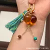 Cera de Abeja de Segunda Generación Varios Estilos Oso Bolsa de Queso Colgante Llavero DIY Exquisito Adorno de Joyería