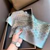 Bufanda Pequeña Larga Estrecha de Seda Fina Corea del Sur Bufanda Decorativa Otoño e Invierno Moda Cinta Combinación para Mujer Bufanda de Moda Elegante