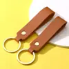 Llavero Creativo de Cuero PU Personalizado Colgante Simple para Accesorios de Bolsa Regalo de Negocios Llavero de Cuero para Coche