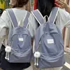 Mochila de Cuadros Estilo Japonés para Estudiantes de Secundaria y Preparatoria, Mochila Ligera Versátil Casual para Niñas, Estilo Mori