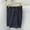 Shorts da moda unissex para casais, estilo retrô americano, cor sólida, corte solto, para primavera-verão, resistente, 320g 12055