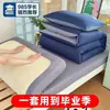 Conjunto de Seis Peças 100% Algodão para Estudante, Conjunto de Três Peças 100% Algodão Liso para Dormitório, Roupa de Cama e Lençóis para Escola, Hospital, Casa de Repouso