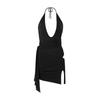 Vestido Novo Feminino Transfronteiriço Sexy com Decote Halter Costas Abertas Vestido Bodycon de Quadril Estilo Menina Popular Europeu e Americano Doce e Picante