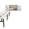 Mesa Baja Plegable, Mesa Cuadrada Simple para Exteriores, Mesa de Comedor para Casa de Alquiler y Dormitorio, Mesa Pequeña de Piso para Montaje de Puesto, Mesa de Comedor Rectangular