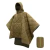 Saco de Dormir Cálido de Camuflaje para Exteriores, Saco de Dormir de Camuflaje Estilo Capa, Saco de Dormir de Emergencia Portátil para Montañismo, Camping, Viajes