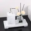 Botella Vacía de Gel Antibacterial para Hotel, Botella con Bomba de Estilo Nórdico de Lujo Ligero para Champú y Gel de Ducha, Botella de Loción, Juego de Botellas Reutilizables