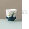 Coleção Linda de Serviço de Chá de Lírio-do-Vale Feito à Mão para Uso Doméstico: Gaiwan Feito à Mão, Bule, Xícara de Mestre, Recipiente para Chá