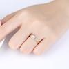 Anillo de Plata de Ley Pag&Mag S925 Perla de Agua Dulce de 7-7.5mm Estilo K Simple para Mujer Anillo Abierto al por Mayor